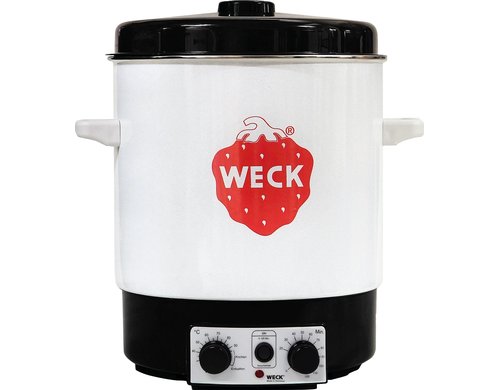 Weck Einkochautomat WAT 15 emailiert 2000W, 29 Liter, 120Min Timer, weiss