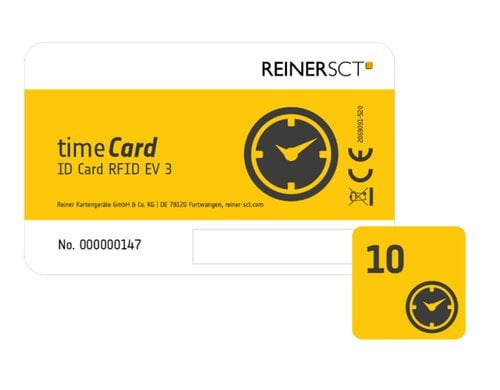 timeCard Chipkarten 10 DES (ev3) 10 Stk. Chipkarten-Mitarbeiterausweise
