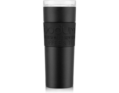 Bodum Travel Mug Doppelwandig Edelstahl chrom, 0.45 Liter