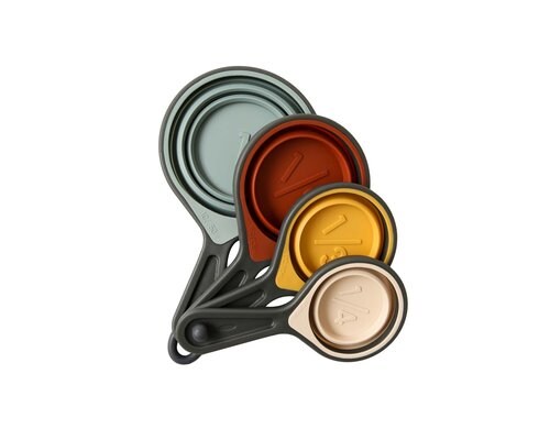 Esmée Messlöffelset aus Silikon, 4er Set 1, 1/2, 1/3, 1/4 Cup, Lebensmittelecht