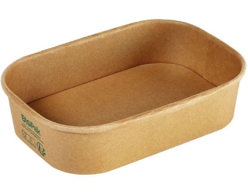 Biopak Brick Box Medium 500ml braun, ungeteilt, 50 Stk.