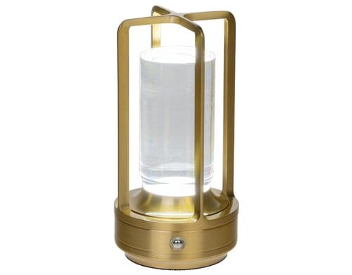 COCON Tischleuchte Lantern gold F02719 D9XH18CM, 1800mAh dimmbar