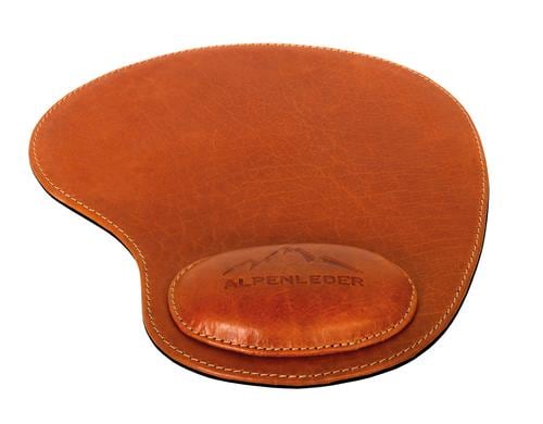 Alpenleder Mausmatte Salem 20x24cm, cognac