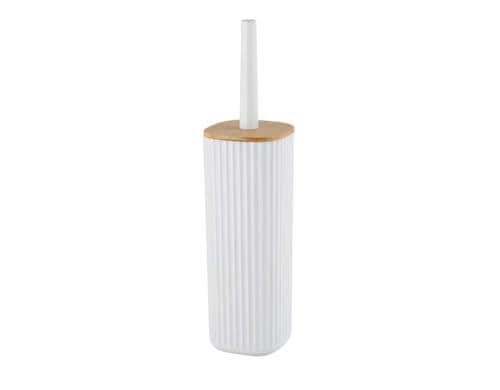 Wenko WC-Garnitur Rotello Weiss Bambus/ Kunststoff