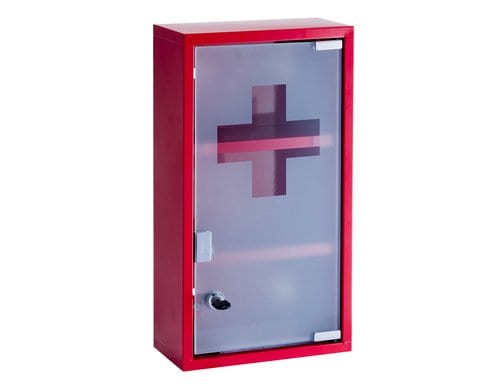 Zeller Present Erste Hilfe Schrank Metall, 25x12x45 cm