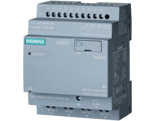 Siemens LOGO! 8.4 Grundgerät 12/24RCEO 12V und 24V DC, 8 Eing., 4 Ausg.