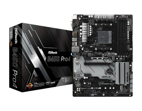 ASRock B450 PRO4 R2.0, ATX, AM4 AMD B450, 4x DDR4, PCI-E 3.0