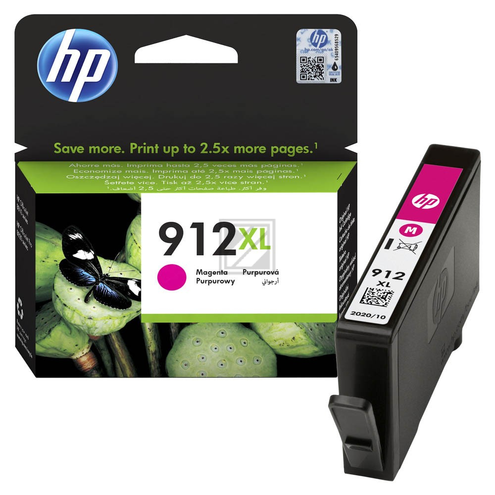 HP Tinte Nr. 912XL - Magenta (3YL82AE) Seitenkapazität ~ 825 Seiten