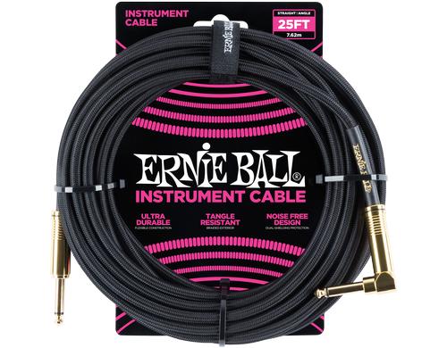 Ernie Ball 6058 Kabel Kabel, 7.62 m, schwarz, Gewebe