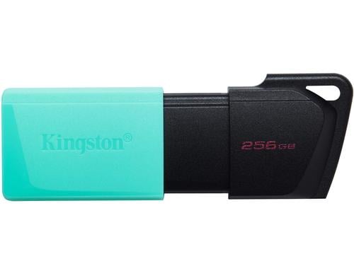 Kingston DTr Exodia M 256GB, USB 3.2 mit Schutzkappe (blaugrün) & Schlüsselring