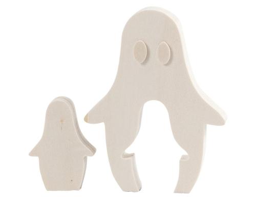Creativ Company Holzfigur Gespenst 2 Stück, 6 + 11.5 cm