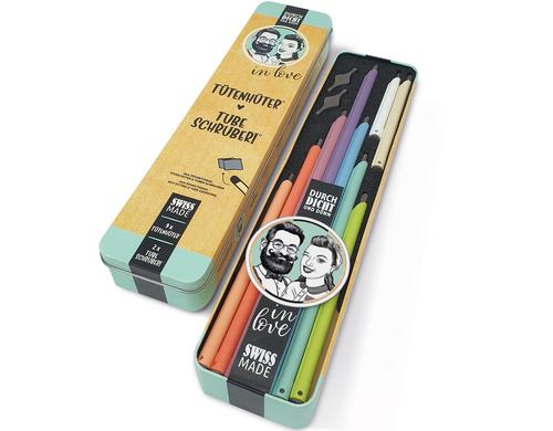 böörds Tütenhüter-Tubenschruberi Dose 11tlg 9x Tütenhüter,2x Tubenschruberi