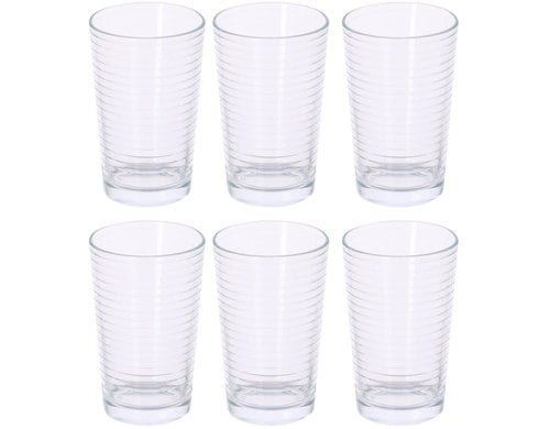 Alpina Trinkglas 220ml, 6 Stück Glas, 6.8/5.2X10.8cm (DxH), 110g pro Glas