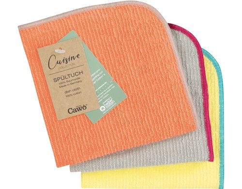 Cawö Spültuch Trio mandarine/lemon