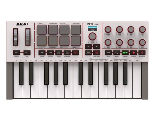 AKAI MPK Mini IV (4) White 25-Tasten Controllerkeyboard, weiss