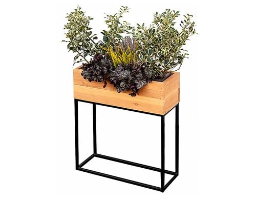 Blumenkasten mit Untergestell 60x20xH70 cm