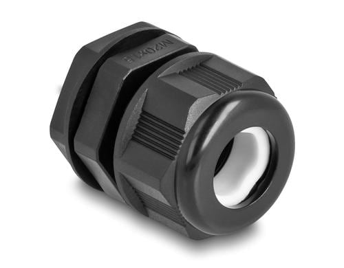 Delock EX-Kabelverschraubung M20, schwarz, 2 Stück