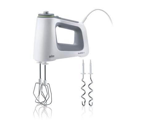 Braun Handmixer MultiMix 5 HM5100WH 750 Watt, stufenlose Geschwindigkeit, Turbo