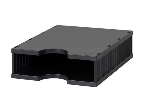 Styro Schubladenbox Styrodoc Uno 1 Fach ohne System Schublade, schwarz