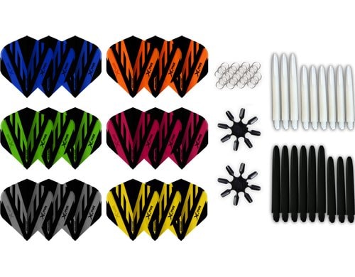 FTM Dart Set 84-teilig schwarz