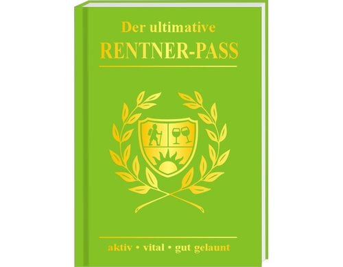 Trendcompany Buch Rentner Pass, 10.5x14.5cm, 40 Seiten