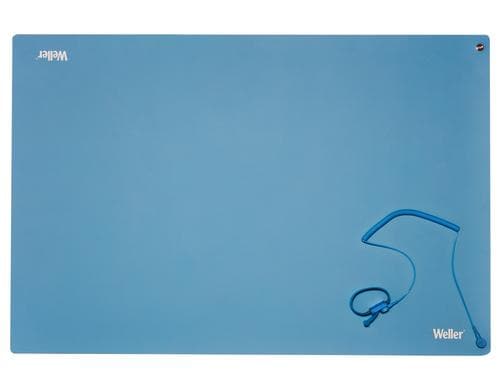 Weller ESD-Matte Set blau 900x600 ESD Premium Tisch-Lötmatte Set