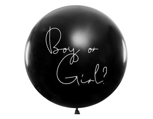 Partydeco Ballon Gender reveal Junge D: 1 m, 1 Stück, blau gefüllt