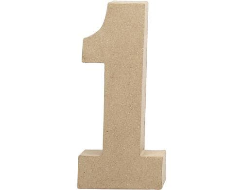 Creativ Company Papp-Zahl 1 Höhe: 20.5 cm