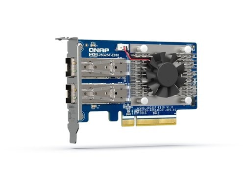 QNAP 25Gbe Erweiterungskarte, PCIe Gen4 x8 Dual-port SFP28 25GbE, low-profile