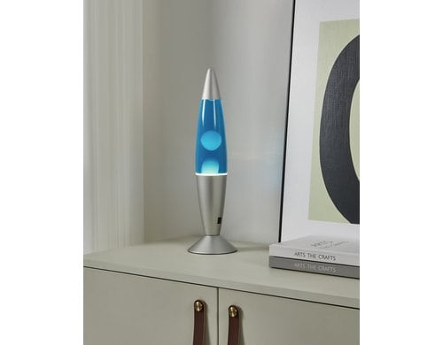EGLO LED Tischleuchte 3000K Lava silber/blau/weiss