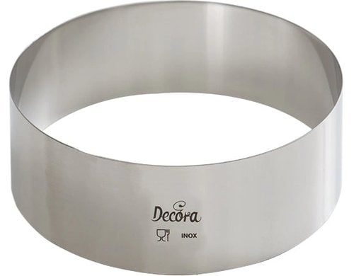 Decora Edelstahl Backring 14cm x 4.5cm