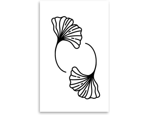 minink Tattoo Ginkgo-Duo Grösse: M (3.5 cm x 6.0 cm)