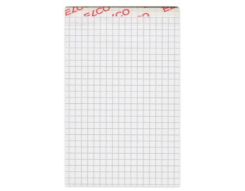 Elco Notizblock, A7, 5 Stück 4mm kariert, hochweiss, perforiert, 70gm2