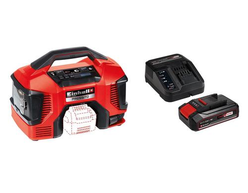 Einhell Hybrid-Kompressor Pressito Kit mit Akku 2.5Ah und Ladegerät