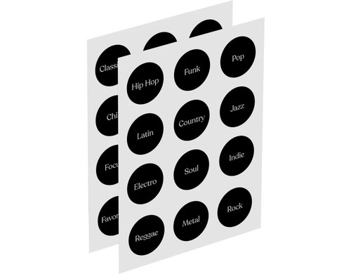 senic MoodBlocks Genre Sticker Set passende Sticker