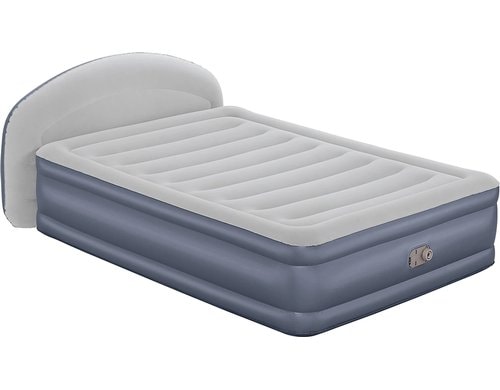 Bestway Luftbett Tritech LoungeluxHeadboard 229x152x84 cm (LxBxH), Tasche, Flickzeug