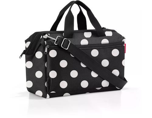 Reisenthel Rucksack allrounder S pocket dots white, 11l, 39 x 26 x 16.5 cm