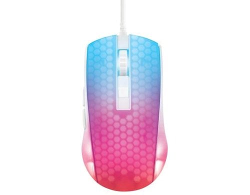 Deltaco Gaming Mouse DM310 RGB white/Trans white-Transparent