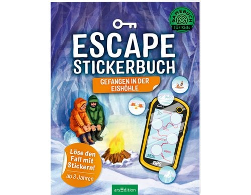 Escape Buch - Gefangen in der Eishöhle Stickerbuch - Alter: 8+