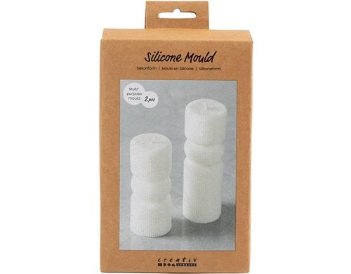 Creativ Company Kerzengiessform Silikon 11+14cm, x 4 + 4 cm, 2 Stk.