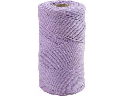 Creativ Company Makrameegarn string 2 mm Flieder, L 198m, D 2mm, 330 g, 1 Rolle