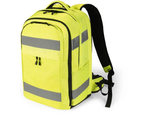 DICOTA Rucksack HI-VIS 32-38 Liter P20471-04 gelb, 15.6-17, 600D rPET