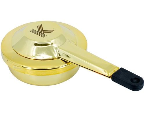 Kadastar Pastenbrenner Gold Edelstahl gold platiniert, 9.5 x 18 x 5 cm