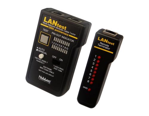 Hobbes Kabeltester LANtest offline, RJ45, mit Remoteeinheit