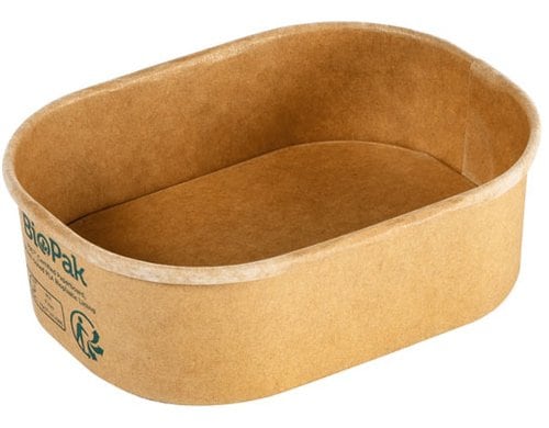 Biopak Brick Box Mini 150ml braun, ungeteilt, 50 Stk.