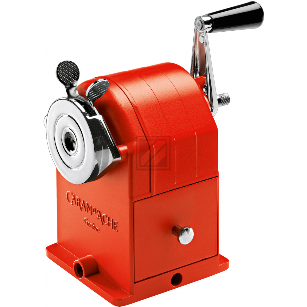 Caran d'Ache Spitzmaschine rot für Stifte von 4 - 10 mm Ø, metall