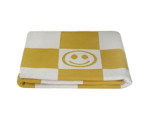 Kindsgut Kinderdecke Smiley senf