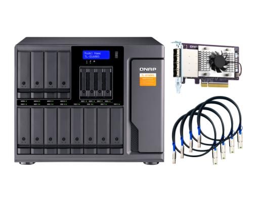 QNAP Desktop SATA 6Gbps JBOD Gehäuse 12-bay 2.5 + 3.5 SATA HDD, 4-bay 2.5 SSD