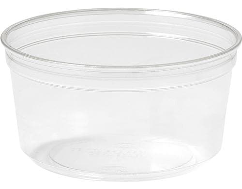 Biopak Deli-Schale Crystal 375 ml 35Stück, rPET 116x116x61mm Transparent