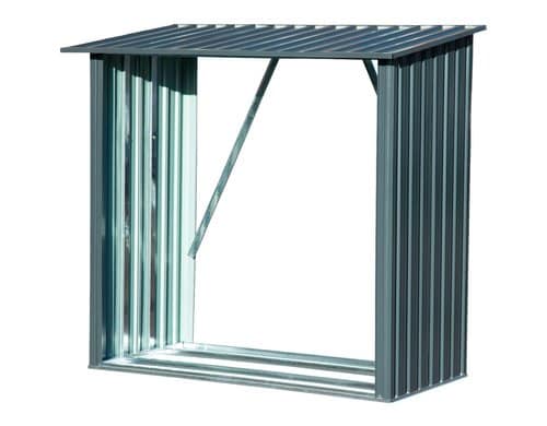 Kaminholzregal Madera Metall, Anthrazit Brennholzunterstand